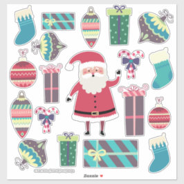 Super niedliches Weihnachts-Set Aufkleber