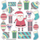 Super niedliches Weihnachts-Set Aufkleber (Vorderseite)