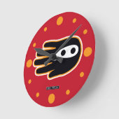 Super Ninja Hand Runde Wanduhr (Winkel)