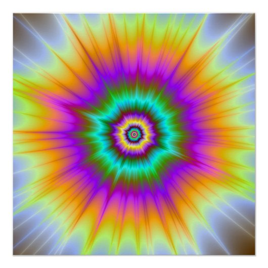 Super Nova in Farbe das Zazzle perfekte Poster (Vorderseite)