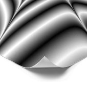 Super Nova in Schwarz und Weiß Poster (Ecke)