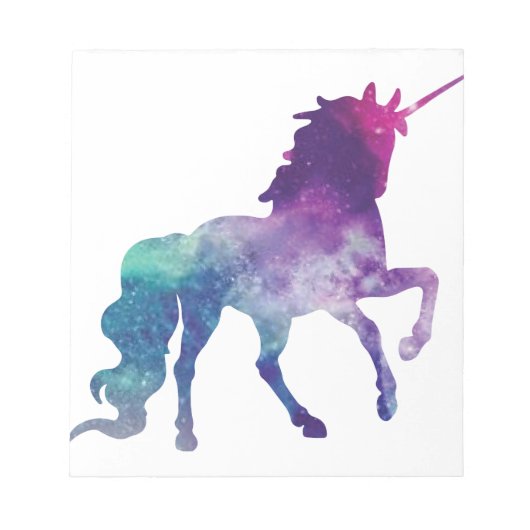 Super Nova Unicorn Notizblock (Vorderseite)