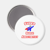 Super Nurse Anästhesist Magnet (Vorderseite/Rückseite)