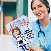 Super Nurse Birthday Karte