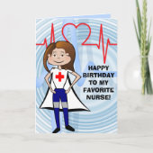 Super Nurse Birthday Karte (Vorderseite)