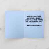 Super Nurse Birthday Karte (Innenseite)