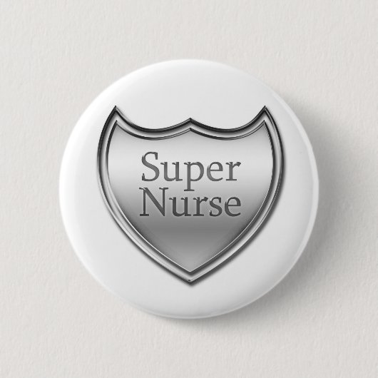 Super Nurse Emblem Button (Vorderseite)