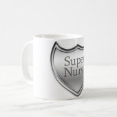Super Nurse Emblem Kaffeetasse (Vorderseite Links)