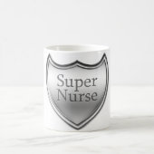 Super Nurse Emblem Kaffeetasse (Mittel)