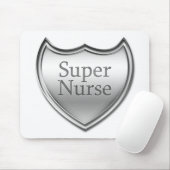 Super Nurse Emblem Mousepad (Mit Mouse)