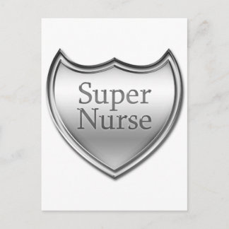 Super Nurse Emblem Postkarte