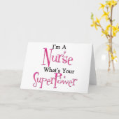 Super Nurse Karte (Gelbe Blume)