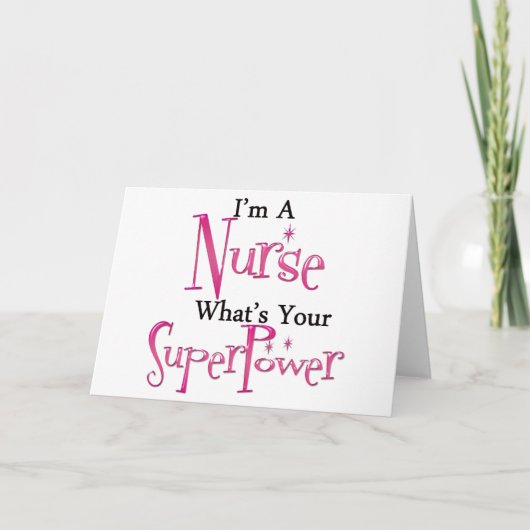 Super Nurse Karte (Vorderseite)