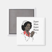 Super Nurse Magnet (Vorderseite/Rückseite)