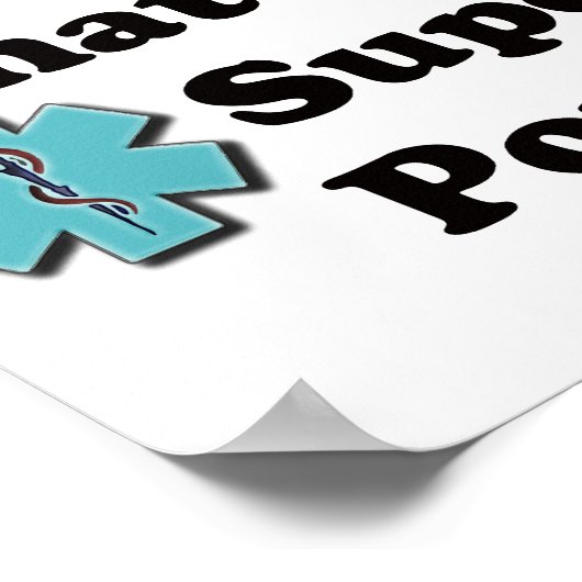 Super Nurse Poster (Ecke)