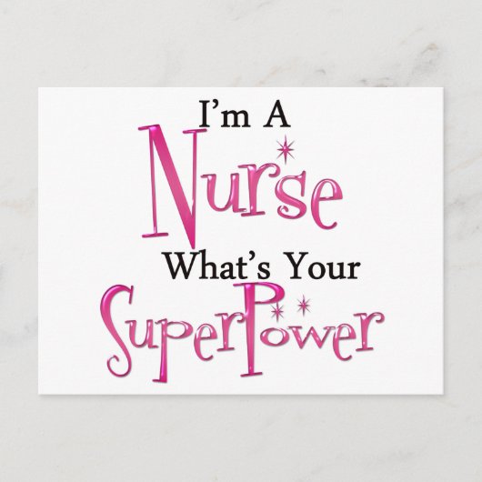 Super Nurse Postkarte (Vorderseite)
