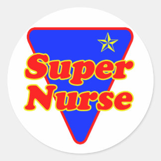 Super Nurse Runder Aufkleber