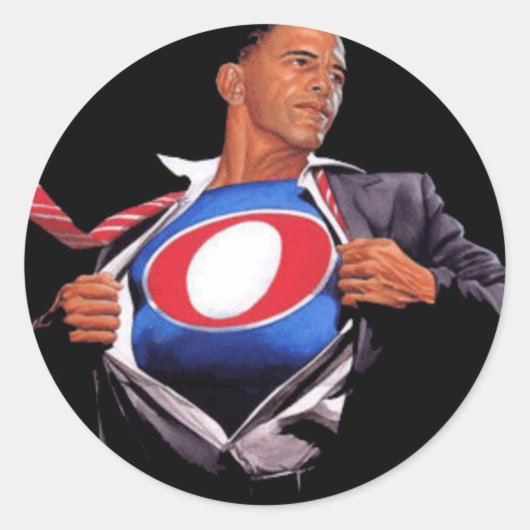 Super Obama Sticker (Vorderseite)