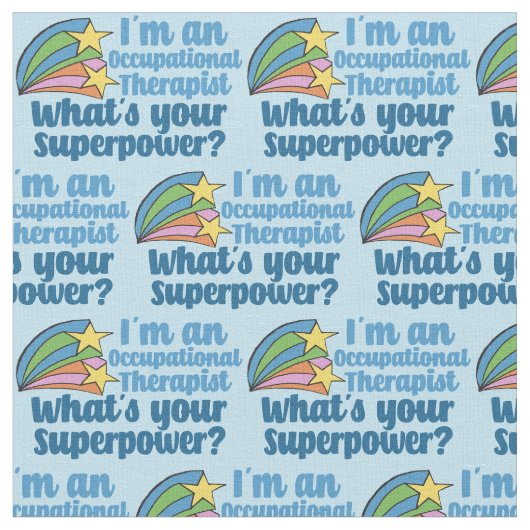 Super Occupational Therapeutic Niedlich Blue OT Stoff (Nahaufnahme)