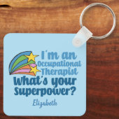 Super Occupational Therapeutic Niedlich Personalis Schlüsselanhänger (Rückseite)