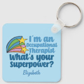 Super Occupational Therapeutic Niedlich Personalis Schlüsselanhänger (Rückseite)
