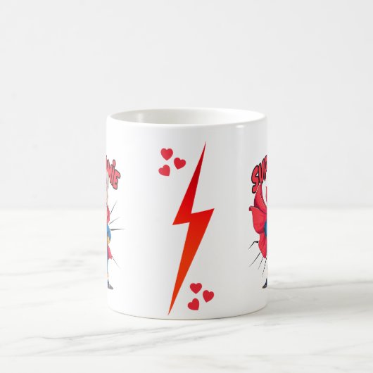 Super Oma 2 Liebesnachricht für Oma Kaffeetasse (Mittel)