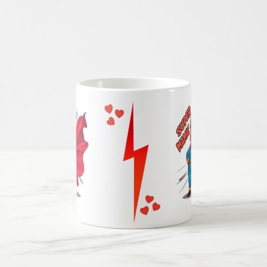 Super Oma 4 Liebesnachricht für Oma Kaffeetasse (Mittel)