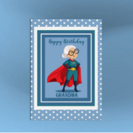 Super Oma Birthday Card