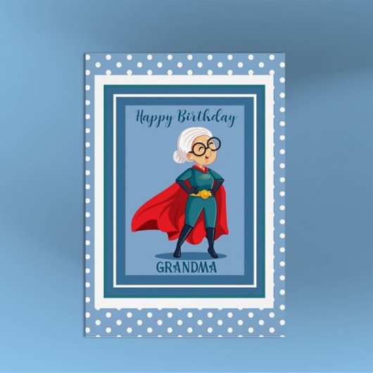 Super Oma Birthday Card
