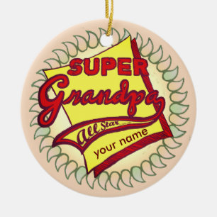 Super Opa  Keramik Ornament