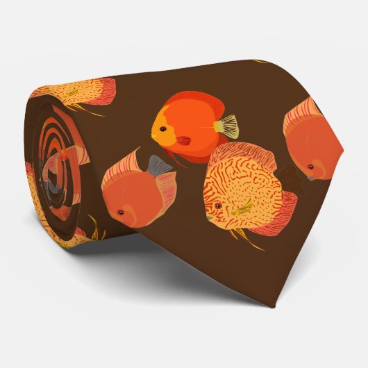 Super Orange Fish Krawatte (Gerollt)