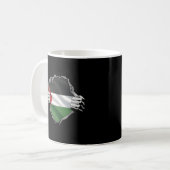 Super palästinensisches Erbe Proud Palestine Roots Kaffeetasse (Vorderseite Links)