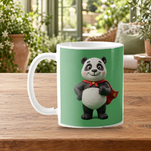 Super-Panda-Held Süße Ton Cartoon-Tasse Kaffeetasse