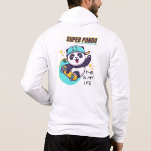 Super Panda Skateboarding Hoodie