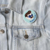 Super Papa Cartoon Button Abzeichen (Beispiel)