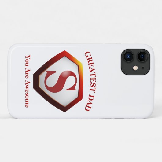 Super Papa Case-Mate iPhone Hülle (Rückseite (Horizontal))