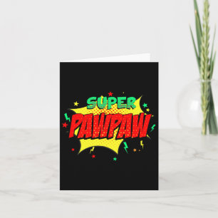 Super Papa Comic Thema Stil Superhelden Väter  Karte