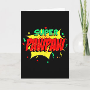 Super Papa Comic Thema Stil Superhelden Väter Karte