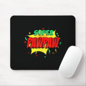 Super Papa Comic Thema Stil Superhelden Väter  Mousepad (Mit Mouse)