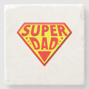 Super Papa - Frohen Vatertag Steinuntersetzer