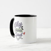 Super Papa Kaffeetasse – Geschenkidee für heldenha (Vorderseite Links)