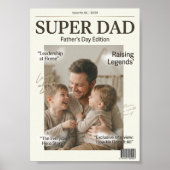 Super Papa Personalisierter Vatertag Poster (Vorne)