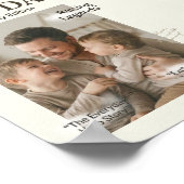 Super Papa Personalisierter Vatertag Poster (Ecke)