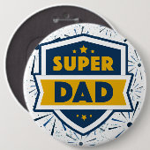 Super Papa Riesig 6" rund Button (Vorne & Hinten)