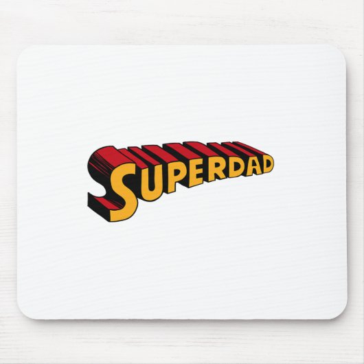 Super Papa Superdad Lustiger Superheld Papa Mousepad (Vorne)