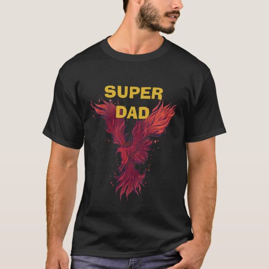 Super Papa und Phönix T-Shirt (Vorderseite)