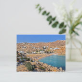 Super Paradise Strand Postkarte (Stehend Vorderseite)