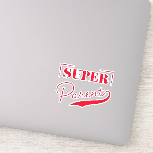 Super Parent Aufkleber (Detail)