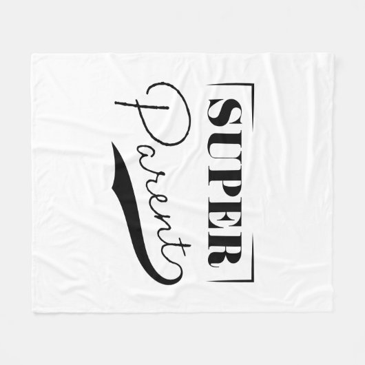 Super Parent Fleecedecke (Vorderseite (Horizontal))