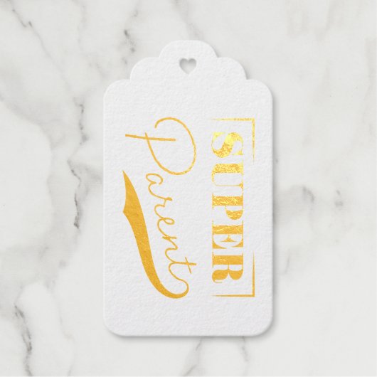 Super Parent Geschenkanhänger (Vorderseite)